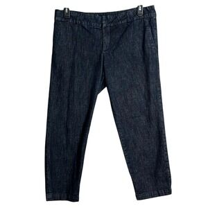 Kut From The Kloth Straight Leg Capri Ankle Jeans Womens Size 12 Dark‎ Wash